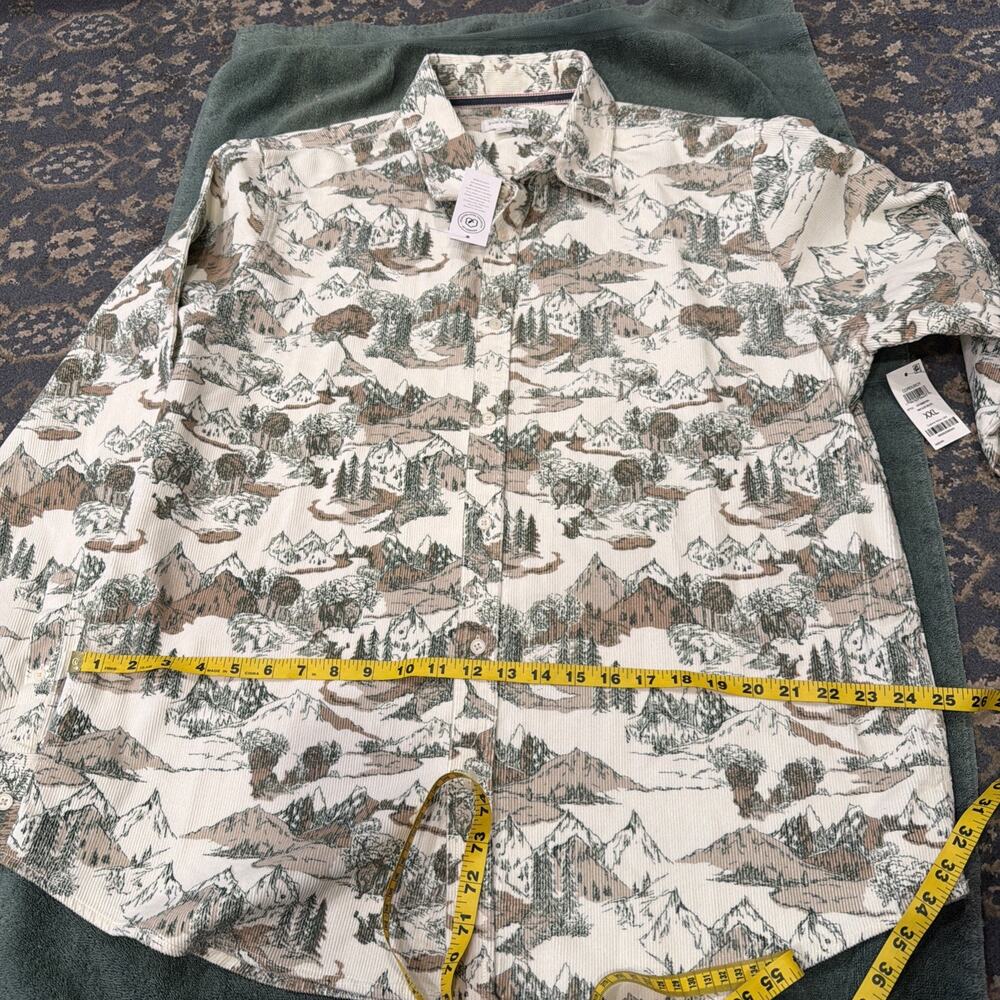 NWT Sun + Stone Button Down Shirt Men’s XXL Corduroy Mountain Outdoor